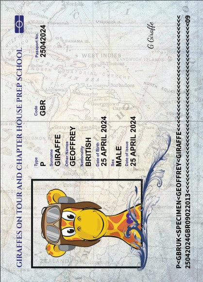 Geoffrey's Passport & Pencil