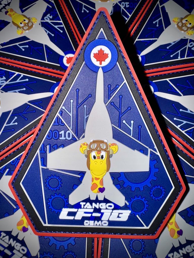 Geoffrey's F18 -Tango Patch – Giraffes On Tour