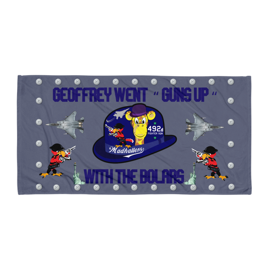 Bolars Hawk " Guns Up " Towel